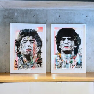 Diego Maradona "El Pibe De Oro" - Framed Print
