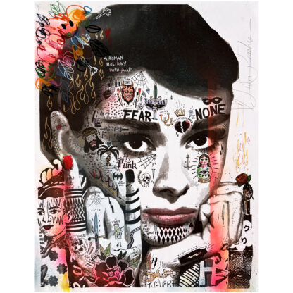 Audrey Hepburn "Rock On" - Print