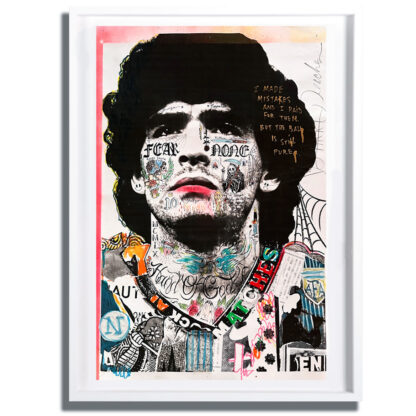 Diego Maradona "Hand of God" - Framed Print