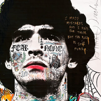 Diego Maradona "Hand of God" - Framed Print