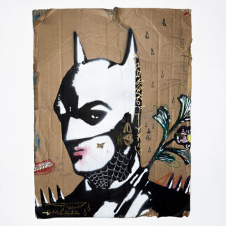 Kiss Me You Fool - Original artwork on cardboard