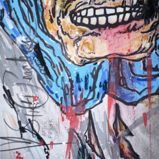 Bat Frank - Original artwork on comic book cover