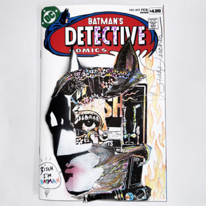 Bat Detective - Original artwork on comic book cover