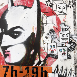 Often Imitated, Never Duplicated - Original artwork on street sign