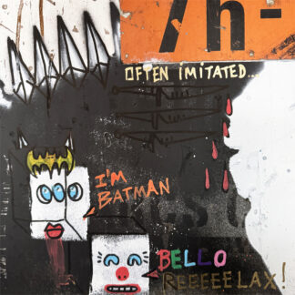 Often Imitated, Never Duplicated - Original artwork on street sign
