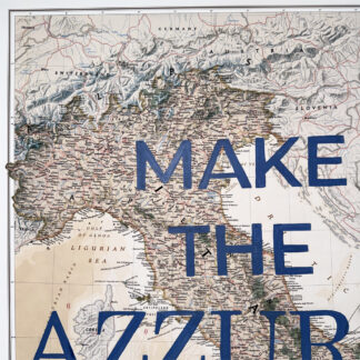 "Make The Azzurri Great Again" Memorabilia - National Geographic Italy Map