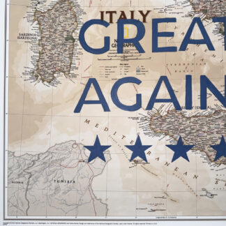"Make The Azzurri Great Again" Memorabilia - National Geographic Italy Map